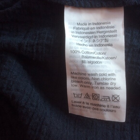 J. Crew Navy Blue Gauzy Ruffle Hem Strappy Coastal Cowgirl Sundress Size Large - Picture 4 of 5